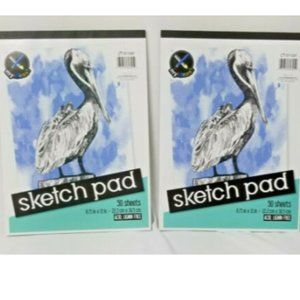 2 Top Flight Sketch Pads 50 Sheets Acid Free
